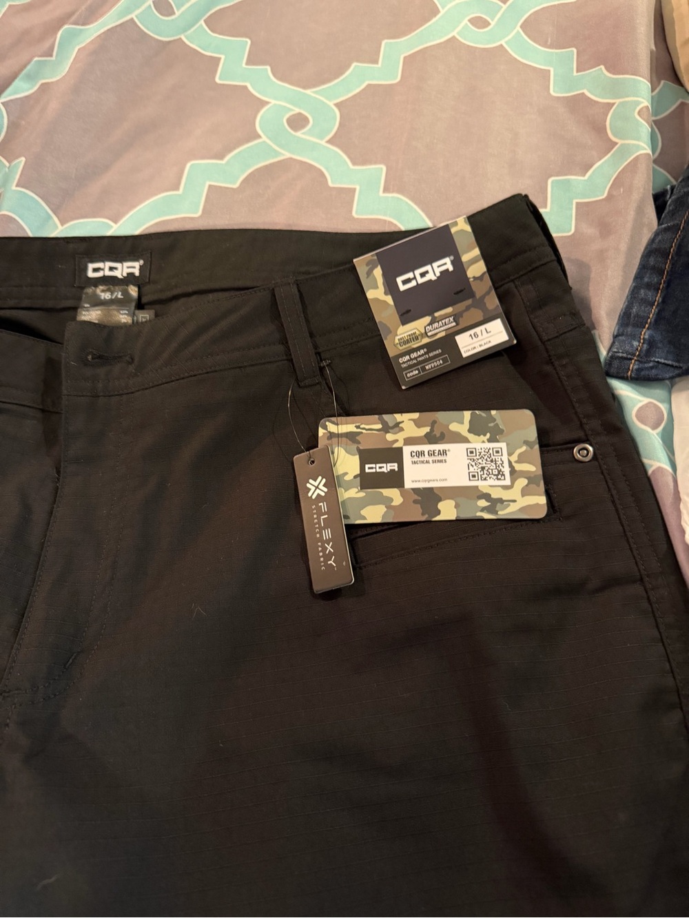 CQR Women's Black Tactical Pants